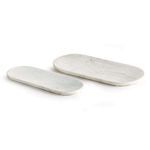 Product Image 1 for Amal Marble Trays, Set of 2 from Napa Home And Garden