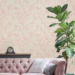 Product Image 2 for Laura Ashley Oriental Garden Pearlescent Chalk Pink Botanicals, Birds & Branches Wallpaper from Graham & Brown