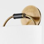 Product Image 2 for Pete Steel 1-Light Wall Sconce - White & Gold from Troy Lighting