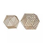 Product Image 1 for Gold Metallic Wire Dodecahedron from Elk Home