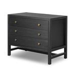 Sullivan Nightstand angled three-quarter view showing side panel and raised base structure