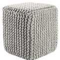 Product Image 1 for Juni Gray Textured Square Pouf from Jaipur 