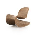 Product Image 14 for Portia Wicker Modern Outdoor Rocking Chair - Vintage Natural from Four Hands