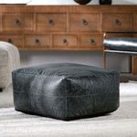 Product Image 4 for Dexter Leather Pouf from Classic Home Furnishings