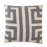 Product Image 1 for Ordella Gray/ Silver Geometric Down Throw Pillow  from Jaipur 