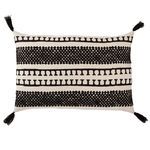 Fala Cream/ Black Geometric Throw Pillow 16X24 inch by Nikki Chu image 4