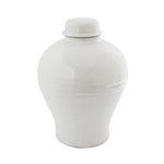 Product Image 3 for White Terracotta Lidded Vase from Creative Co-Op