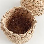 Product Image 2 for Abaca French Braid Storage Baskets Round, Set Of 2 from Napa Home And Garden