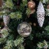 Product Image 3 for Theo Brown Marble Pattern Medium Mercury Glass Ball Ornament, Set of 4 from Park Hill Collection