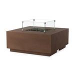 Product Image 1 for Donovan Square Fire Pit Wind Guard Kit - Tempered Glass from Four Hands