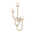 Highsmith Wall Sconce with milk glass globes shown from rear side revealing mount connection