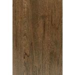 Close-up showing wood grain details with natural knots on table surface