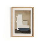 Product Image 1 for Jug And Bowls Framed Textured Print by Dan Hobday from Four Hands