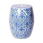 Product Image 1 for Blue & White Paris Floral Garden Stool from Legend of Asia