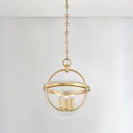 Product Image 5 for Malloy 3-Light Lantern - Vintage Gold Leaf from Hudson Valley