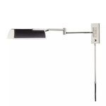 Product Image 1 for Holtsville 1 Light Swing Arm Wall Sconce W/ Black Leather from Hudson Valley