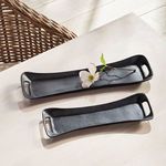 Product Image 2 for Secilia Decorative Black Metal Trays, Set of 2 from Napa Home And Garden