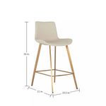 Diagram with stool dimensions: 36 inches tall, 21 inches deep, and 19.5 inches wide