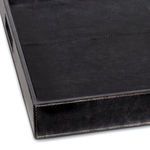 Product Image 6 for Derby Square Leather Tray - Black from Regina Andrew Design
