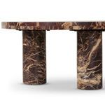Product Image 9 for Zion Merlot Marble Small Coffee Table from Four Hands