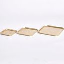 Product Image 3 for Dezi Rectangular Serving Trays, Set of 3 from Napa Home And Garden