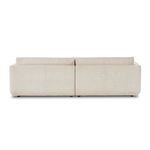 Back view of Toland 2 Piece Sectional showing full upholstery and seam details