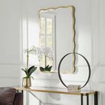 Product Image 3 for Aneta Rectangular Scalloped Gold Mirror from Uttermost