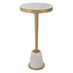 Product Image 2 for Edifice White Marble Drink Table from Uttermost