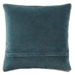 Product Image 3 for Bryn Solid Teal/ Gray Throw Pillow from Jaipur 