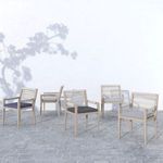Sherwood Outdoor Dining Armchair, Weathered Grey image 5