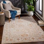 Product Image 3 for Avant Garde Woven Light Beige / Golden Rug - 5'3" Round from Surya