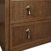 Product Image 3 for Two Drawer, Open Shelf Side Table With Fluted Drawer Fronts In Matte from Worlds Away