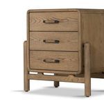 Another angle highlighting craftsmanship of wood joints and rounded edges