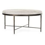 Product Image 1 for Bose Leather Hide Round Cocktail Coffee Table from Classic Home Furnishings
