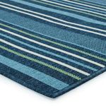 Product Image 2 for Elara Indoor/ Outdoor Striped Blue/ Green Rug from Jaipur 