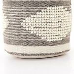 Product Image 1 for Jacinta Small Pouf White/Grey from Four Hands