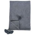 Product Image 2 for Misty 100% Cotton 50"x70" Throw Blanket Blanket in Blue from Classic Home Furnishings