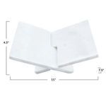 Product Image 4 for Interlocking White Marble Book Holder from Bloomingville