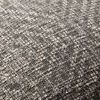 Close-up of woven texture showing intricate charcoal and beige threads in geometric design