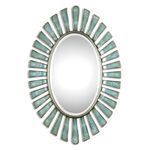 Product Image 1 for Uttermost Morvoren Blue Gray Oval Mirror from Uttermost