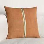 Product Image 6 for Rowland 22" Cotton Linen Blend Throw Pillow, Hazel Brown from Classic Home Furnishings