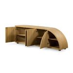 Product Image 10 for Faine Light Natural Oak Curved Media Console from Four Hands