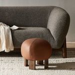 Product Image 6 for Alma Brickhouse Cognac Leather Ottoman from Four Hands