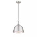Product Image 1 for Berg Satin Nickel 1 Light Pendant from Savoy House 