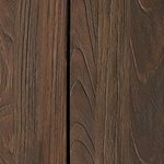 Close-up of wood grain texture showing fine vertical and diagonal lines in dark brown finish