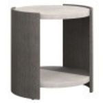 Angled view capturing depth and curvature of the wooden panels and shelf spacing