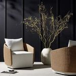 Product Image 16 for Maven Upholstered Alessi Linen Outdoor Swivel Chair from Four Hands