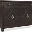 Burnt Timber Driftwood Hall Chest with diamond-patterned doors, self-closing drawer, brass knobs, and a fixed shelf.