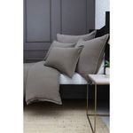 Close-up side angle of Waverly Duvet Set showing pillow and duvet layering