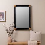 Product Image 2 for Leo Black Rattan Wall Mirror from Cooper Classics